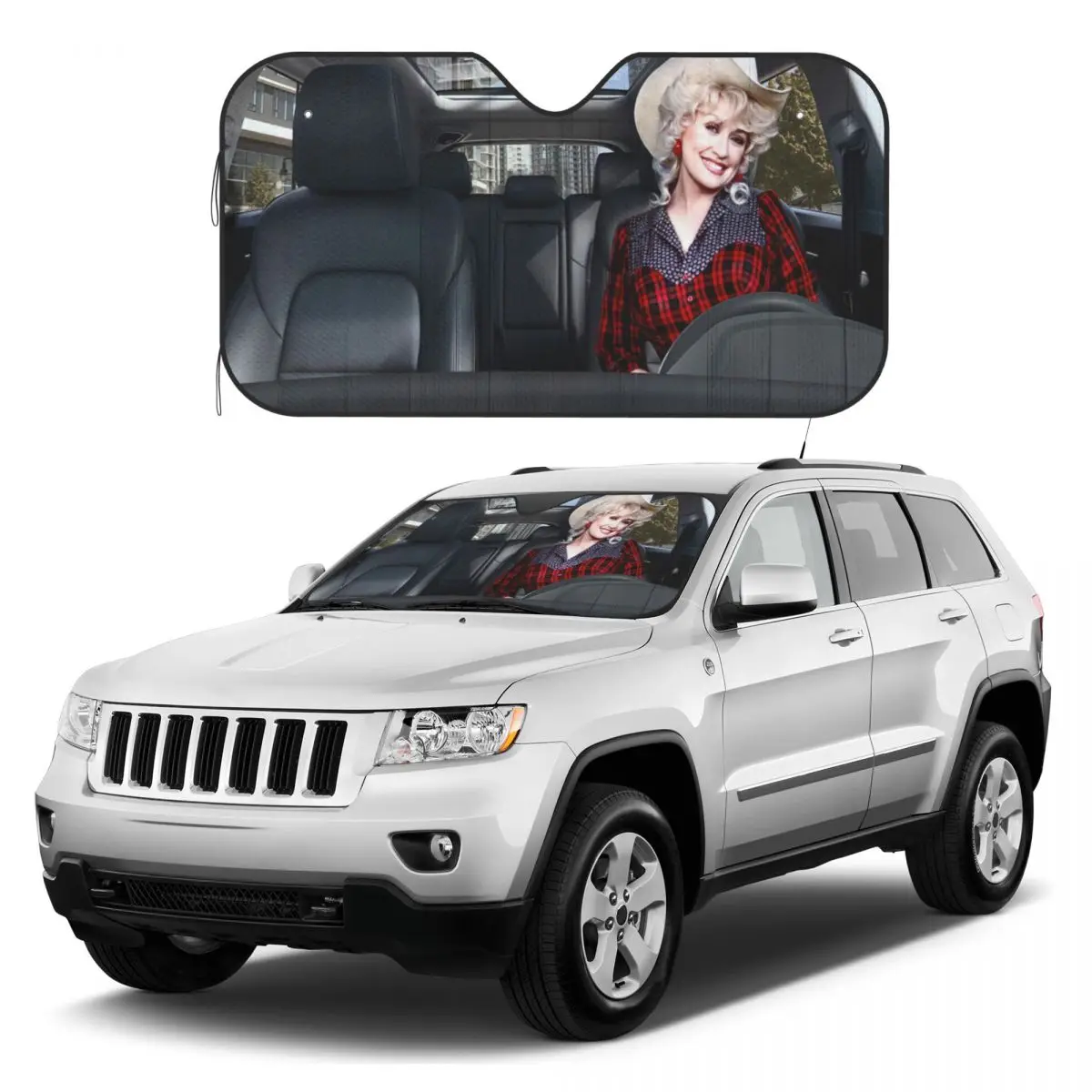 Dolly Parton Sunshades Reflector Anti Uv Custom Funny Car Sunshade Sun Shade