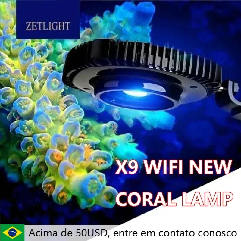 Zetlight X9 new 66W 96W seawater lamp coral lamp sea tank lamp sunrise and sunset RGB colorful seawater LED light app control