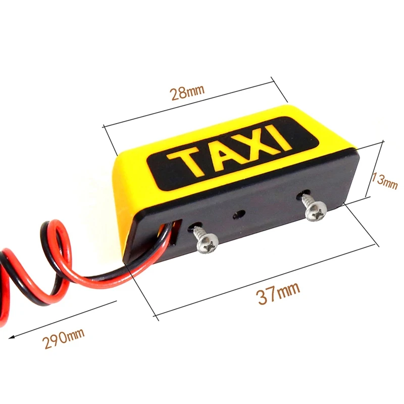 Taxi Auto Dach Licht Universal für RC Auto 1/10 RV 1/8 Kletter fahrzeug Geländewagen DIY Nachrüstung RC Auto R160