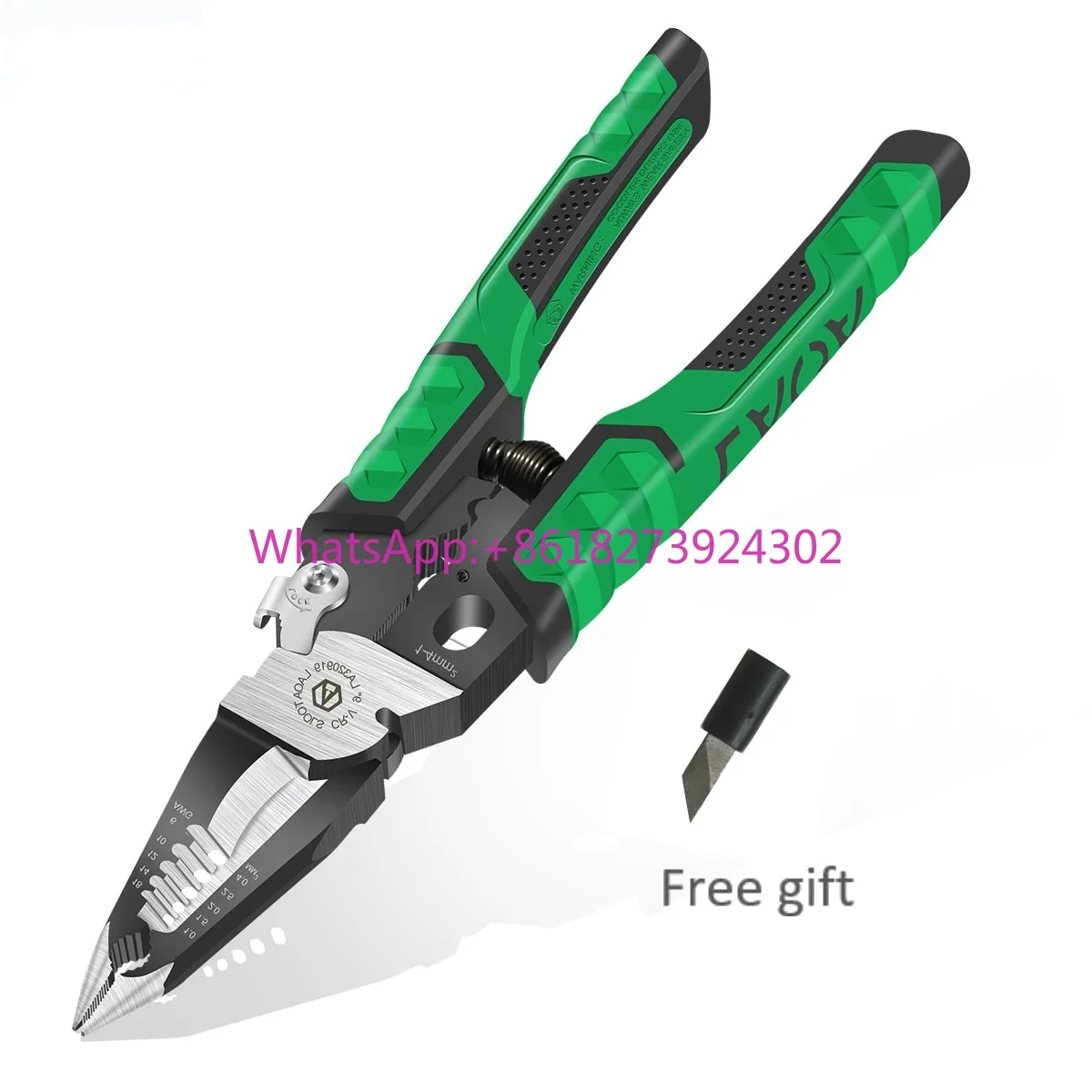 

LA320919 9 in 1 Electrician Pliers Wire Cable Cutters Terminal Crimping Universal Wire Cutter