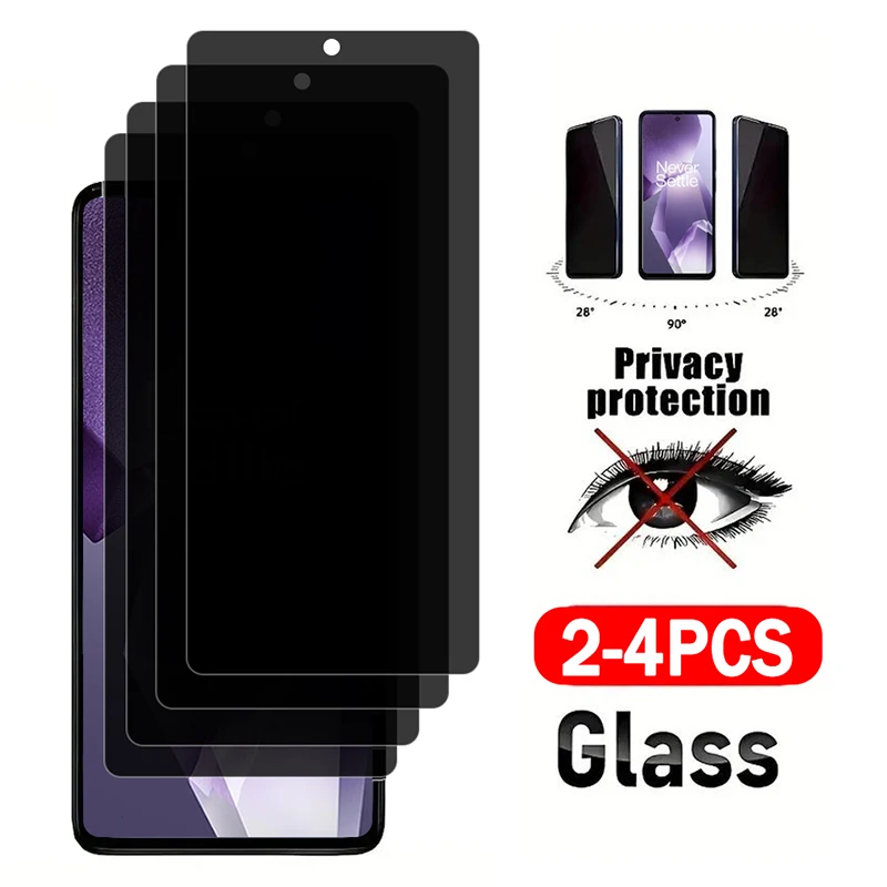 

2-4Pcs Anti peep Tempered Glass for OnePlus Ace 5 Pro Ultra Racing 3V 2V Privacy Screen Protector Nord N300 N200 N30 N20 SE Film