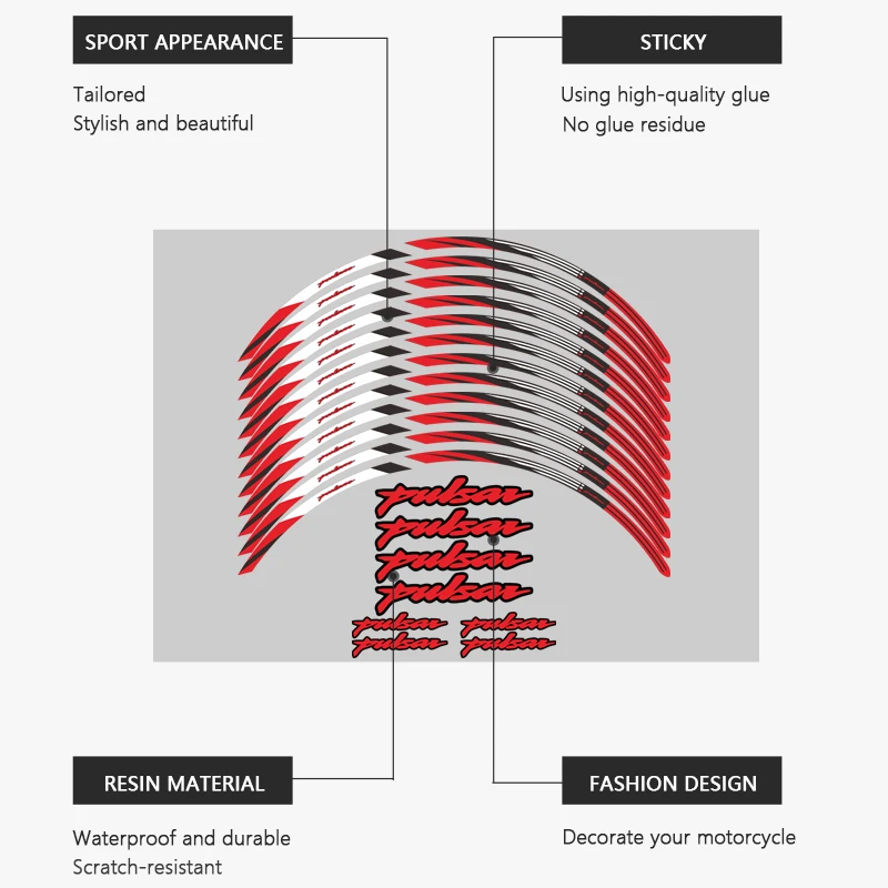 Wielsticker Motorfiets Waterdicht Voor Bajaj Pulsar N250 Ns200 Accessories Ns 200 Rs200 Pulsar Rs 200 Ns 125 150 160 180 Sticker