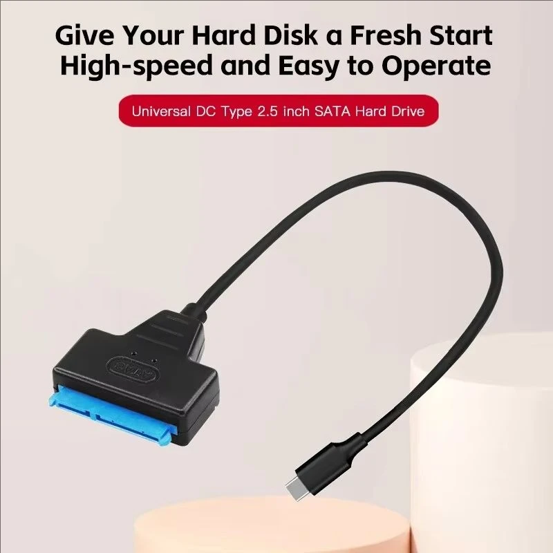 TYPE C to SATA Cable Support 2.5 Inches External HDD SSD Hard Drive Adapter Cable Computer Connector Converter