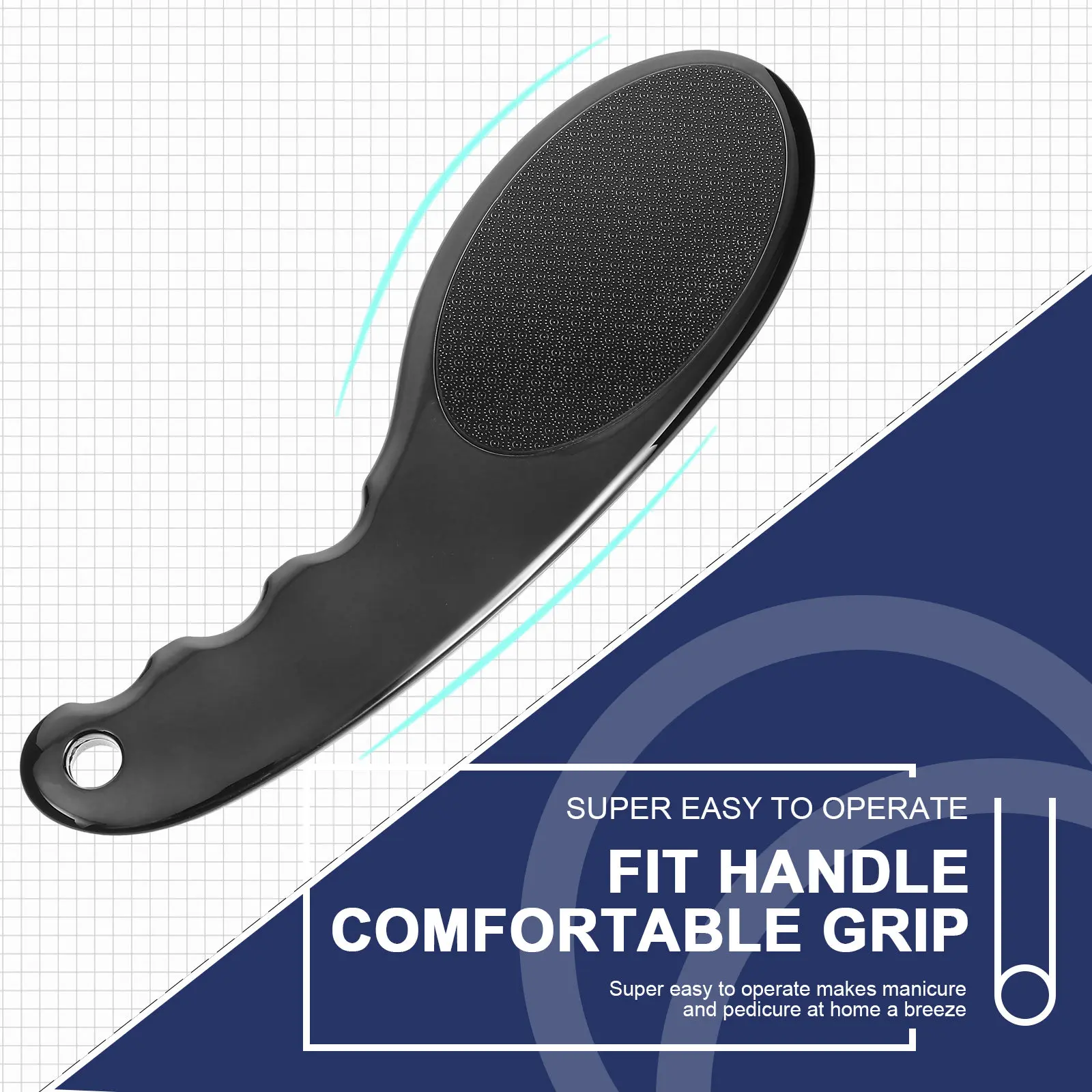 1Pcs Professional Nano Glass Foot File Callus Remover for Dead Skin Removal Pedicure Tool Foot Care Smoother Portable ABS Handle