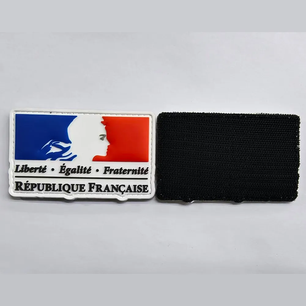 Custom Silicone Rubber Badges Embossed Logo 3D 2D Soft PVC Patches Sew on Iron on for Clothing Tag Name Badges - view 6