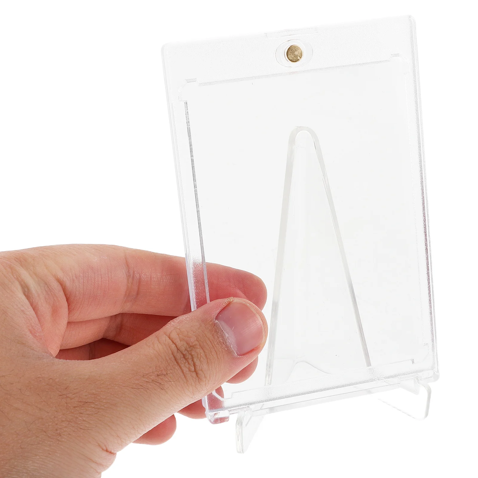 

6 комплектов акриловых держателей для карт, прозрачные защитные пленки для карт, органайзер, подставка для бизнес-колесных фотокарточек, витрина