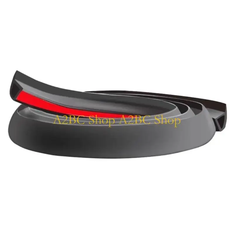 A2BC Soft Elastic Car Door Seal Strips 2.5cmx150cm Weatherstrip For Improved Sound Insulation And Dust Prevention Tight Closure