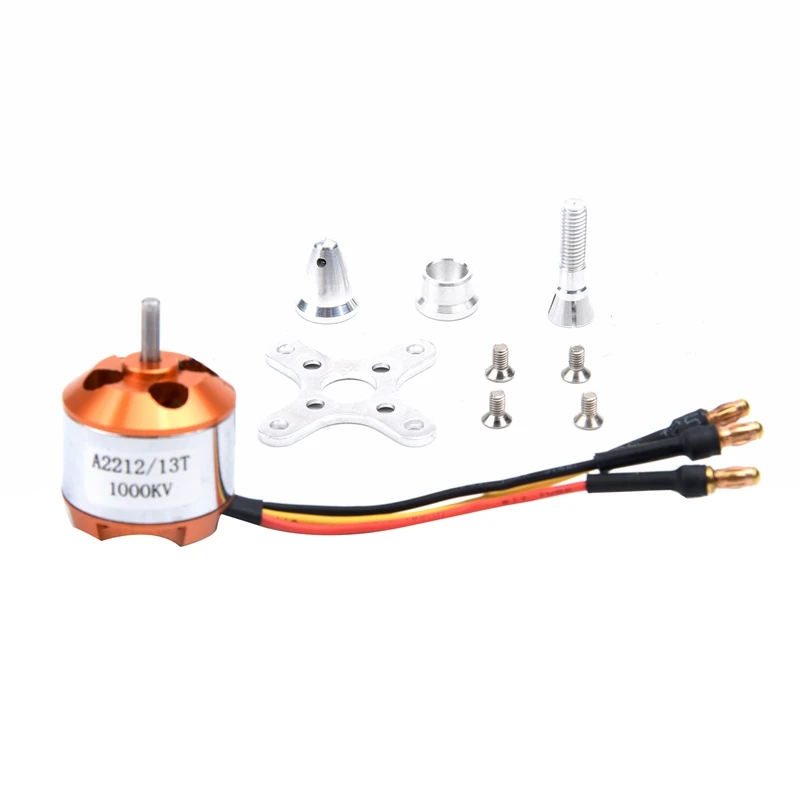 Moteur sans balais RC 2212 1000KV + contrôleur de vitesse électrique 30A ESC + kit d'hélice 1045 pour ensemble quadrirotor multicoptère RC