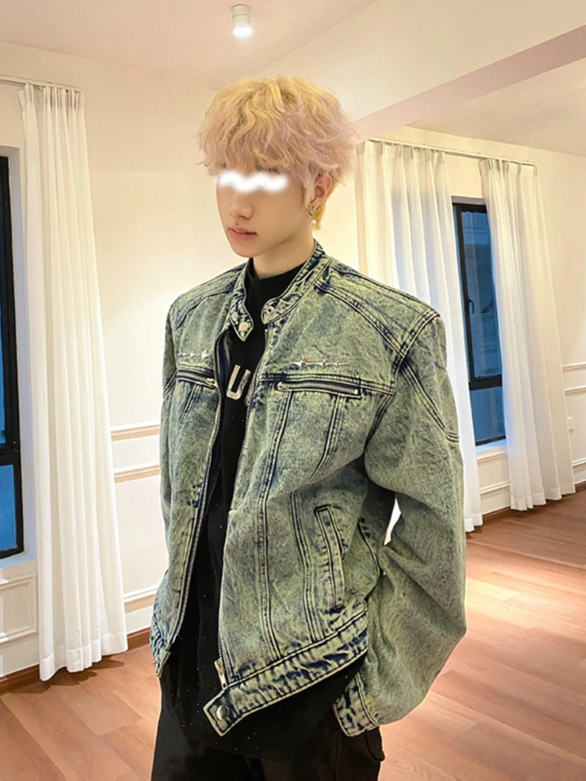 

Мужская джинсовая куртка Cleanfit American High Street с подплечниками, осенняя, утепленная, в рабочем стиле, модная и стильная