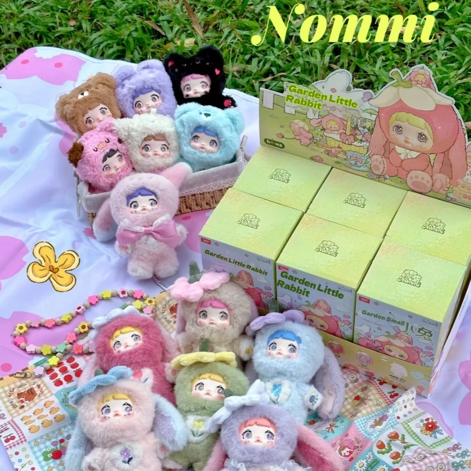 

Mystery Box Cute Nommi V2 Nommi Garden Rabbit Blind Box Vinyl Plush Doll Surprise Bag Backpack Pendant Dolls Anime Figure Toys