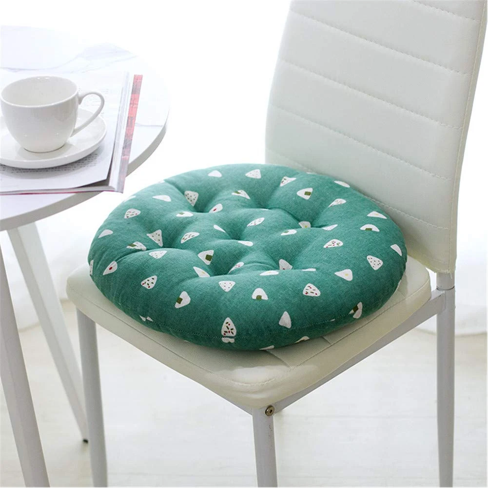 40cm Round Cushion Thick Chair Cushion Cotton And Linen Office Four Seasons Classroom Student Stool Butt Cushion Hotel Pillows