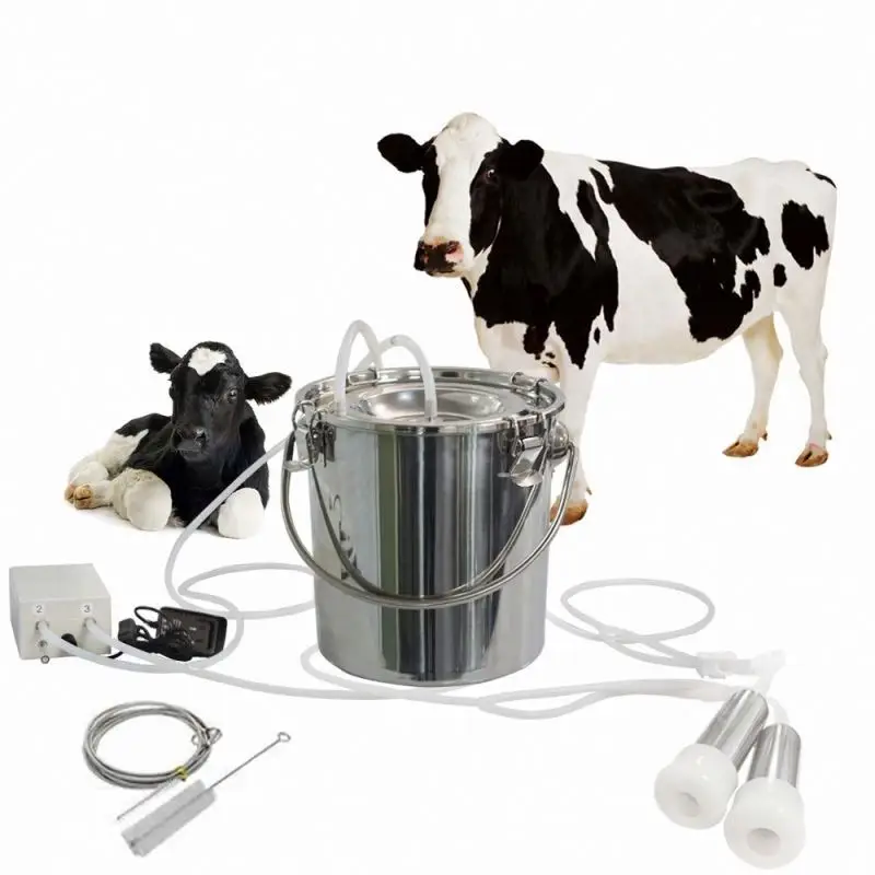 Chinese factory 5 bucket with complete accessories portable cow milking machine for sale made in China