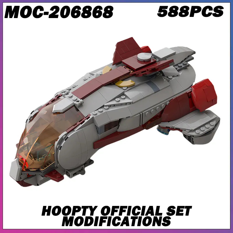 

588PCS MOC-206868 Movie Fighter Building Blocks Science The Hoopty Spacecraft Creative Technology Bricks Toys Birthday Gift
