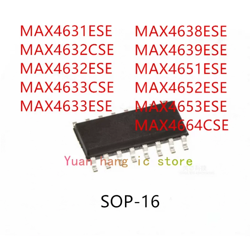 

10 шт MAX4631ESE MAX4632CSE MAX4632ESE MAX4633CSE MAX4633ESE MAX4638ESE MAX4639ESE MAX4651ESE MAX4652ESE MAX4653ESE MAX4664CSE