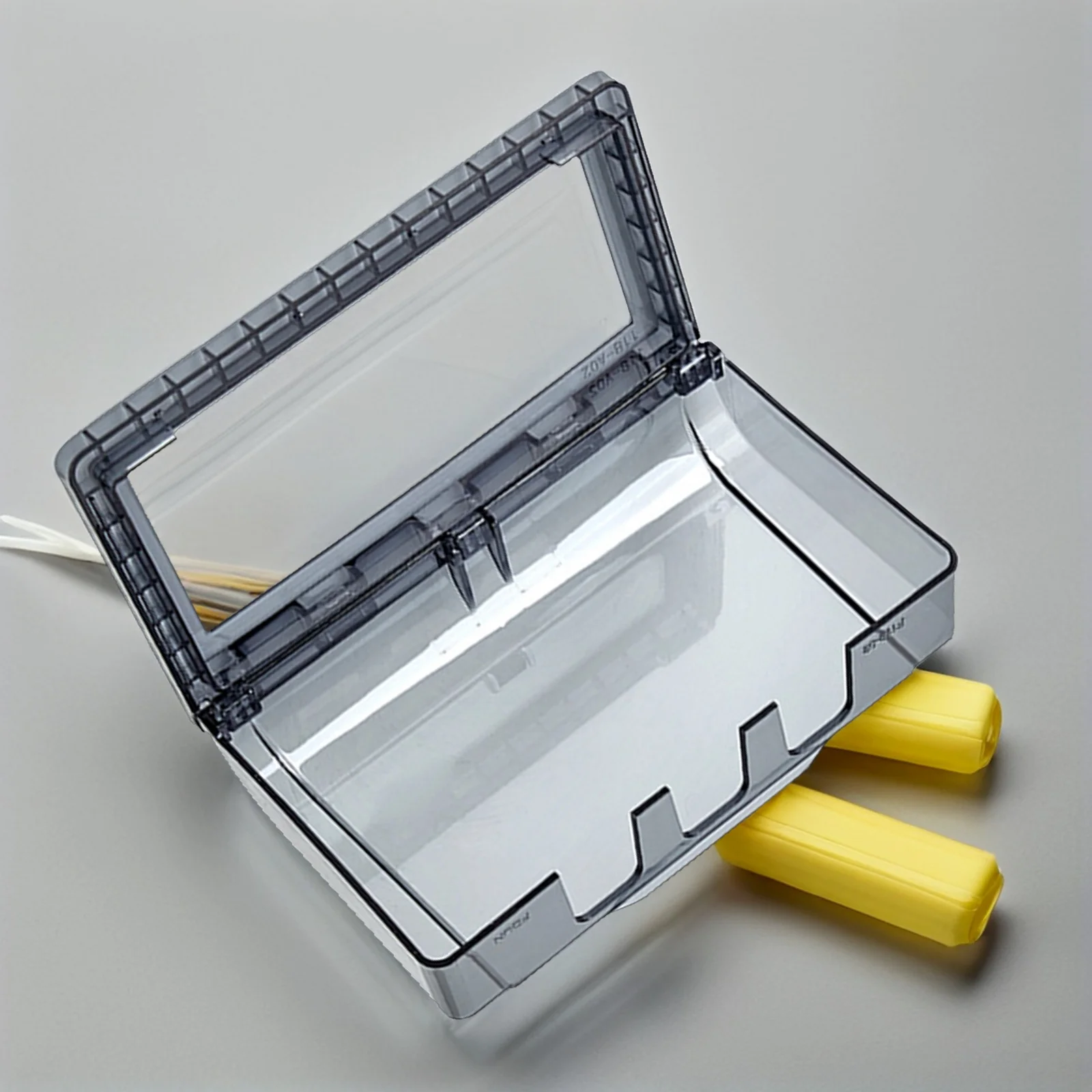 

2pcs Waterproof Outlet Cover Box Single Slot Splash Proof Socket Cover For Bathroom Toilet Home Electrical Enclosure