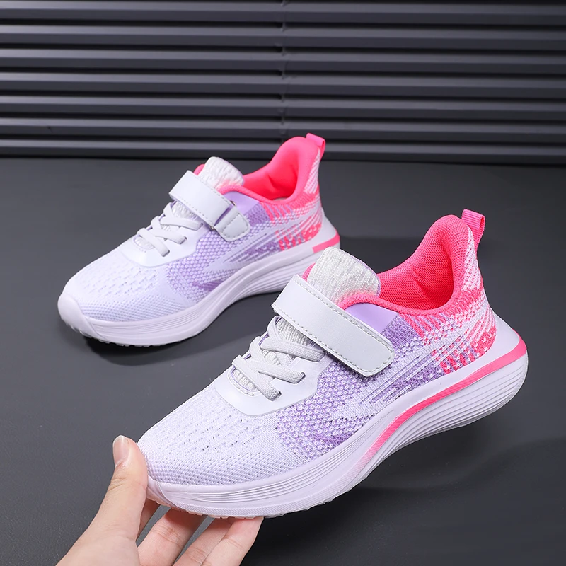 Fashion Kids Running Shoes Boy Sneakers Casual Tennis Sneaker Girls Sports Shoes for Children Mesh Breathable Walking Shoe