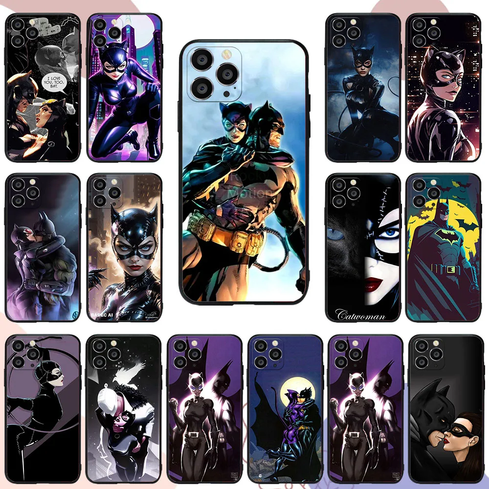 UR-14 Catwoman Batman Silicone Case For iPhone XR XS 7 8 11 12 13 Mini Pro Max Plus