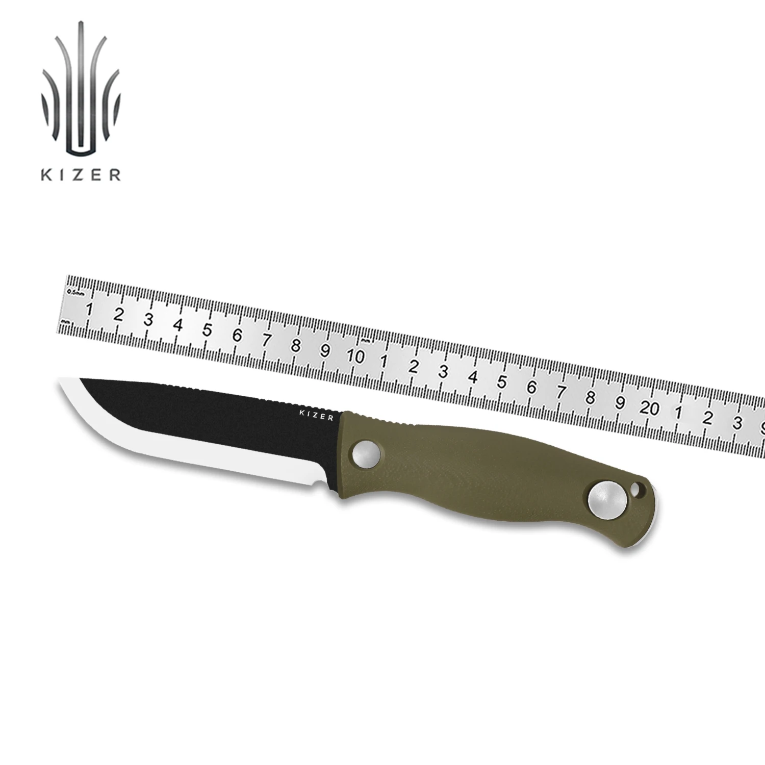 

Kizer Fixed Blade Knife Polaris 1100A1/A2/A3/A4 Micarta/G10 Handle with Durability AEB-L/1095 Steel Blade bushcraft Knives 2025