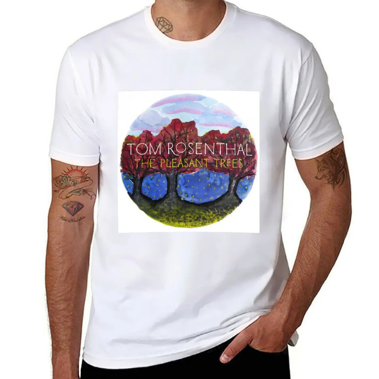 

The Pleasant Trees Album Cover T-Shirt t shirt man designer man t shirt cotton funny t shirts cotton T-shirt