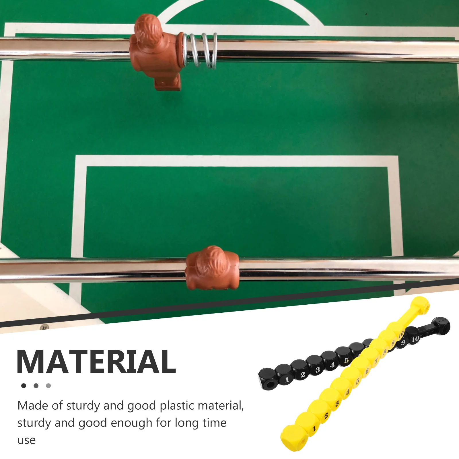 

2Pcs Portable Score Counters Heavy Duty Plastic Perfect for Table Football Foosball Scoring Markers Game Accessories Set