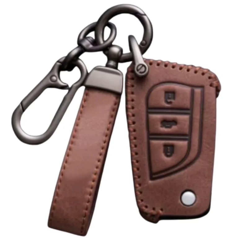 Fashion Car Key Case Cover For Toyota Auris Corolla Avensis Verso Yaris Aygo Scion TC IM Camry RAV4 Forturner Hilux image 3