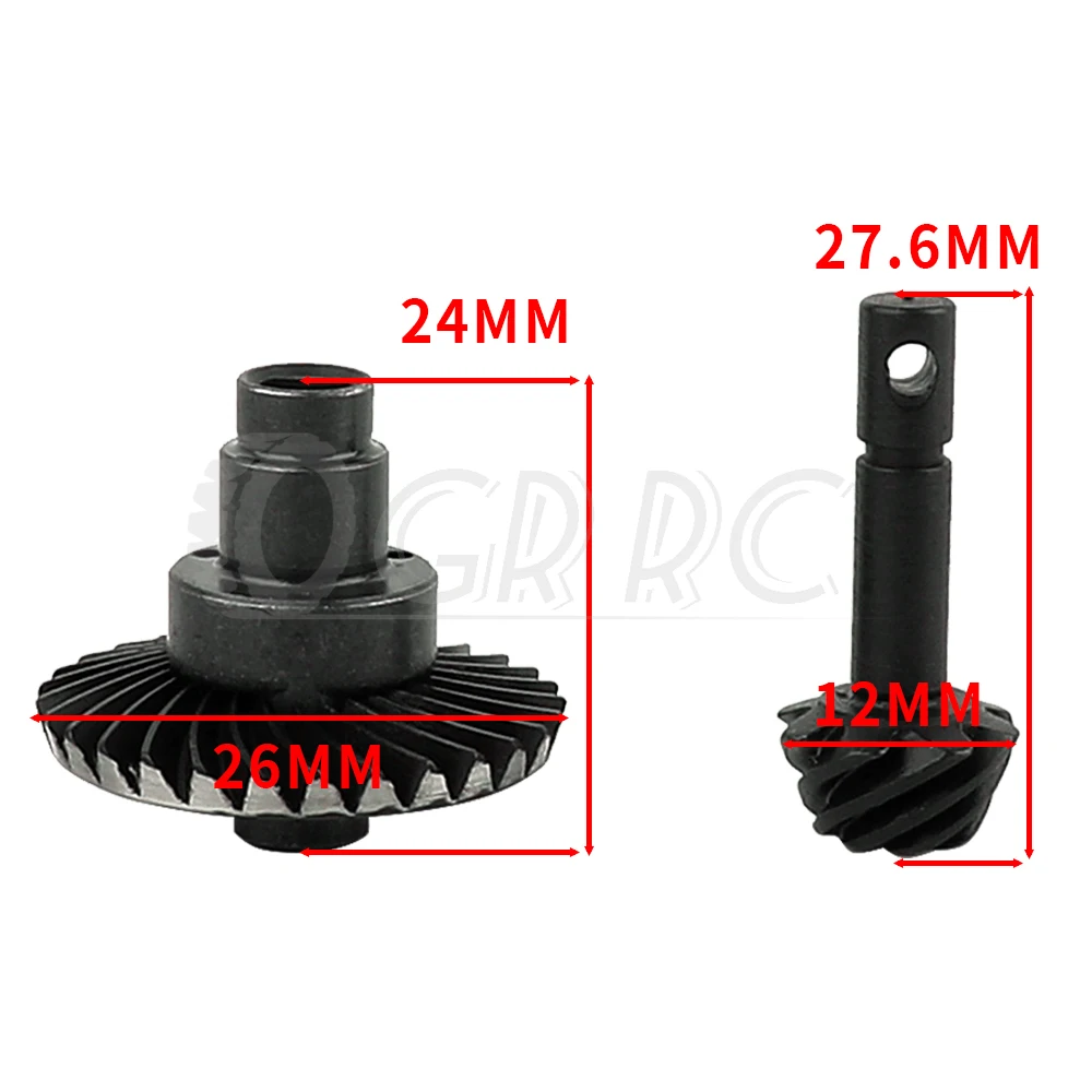 8T 29T Steel Helical Bevel Axle Gear for 1/10 RC Crawler Axial SCX10 I II III 90046 90047 90059 90060 Capra Wraith SCX10 Pro