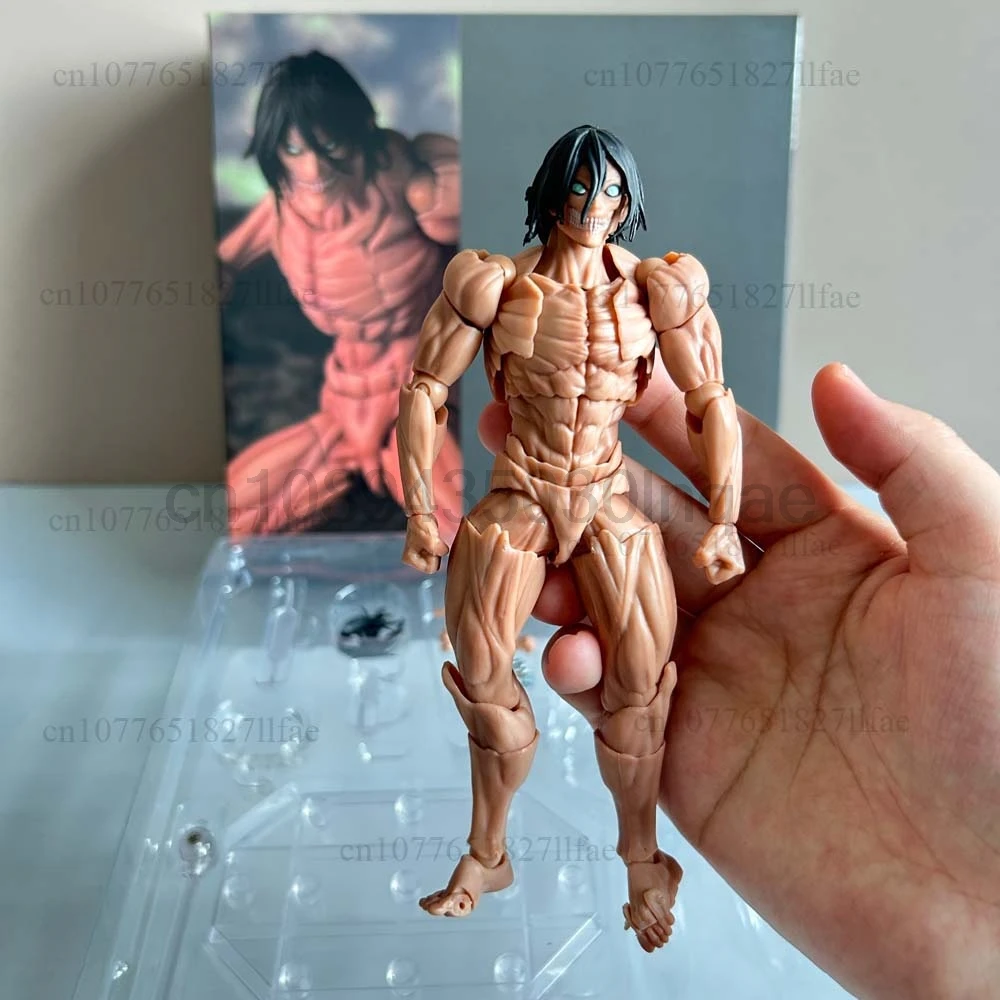 

Kaiyodo Revoltech удивительный Ямагучи атака на Титанов Эрен Йегер экшн-фигурка модель игрушка шарнир подвижная кукла орнамент на книжной полке