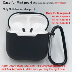 Case For TWS Mini Pro 4 earphone Bluetooth headphones Silicone Case For Air Mini Pro 4 Cover Case air Mini Pro4 accessories