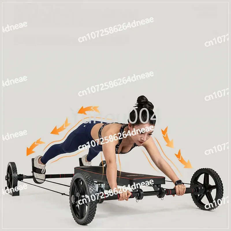 دراجة تمرين متعددة الوظائف، معدات رياضية لبطن الضفدع ذات الارتداد التلقائي، آلة فقدان الوزن، نظام اللياقة البدنية لإجمالي الجسم #4