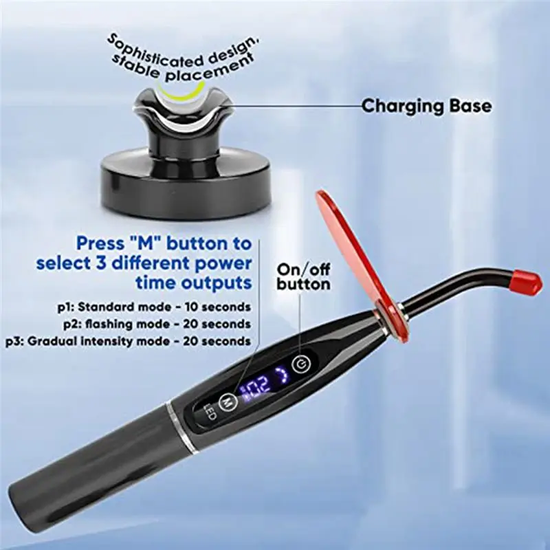 [NEWA64Z!】 1 Piece Adjustable LED Lamp Device Newest Rechargeable Kits For LED Curing Lighting Light Lamp US Plug