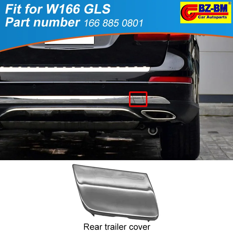 Rear Bumper Tow Hook Trailer Cover Cap For Mercedes benz W166 GLS A1668850801 1668850801 1668852323 1668850823 1668851923