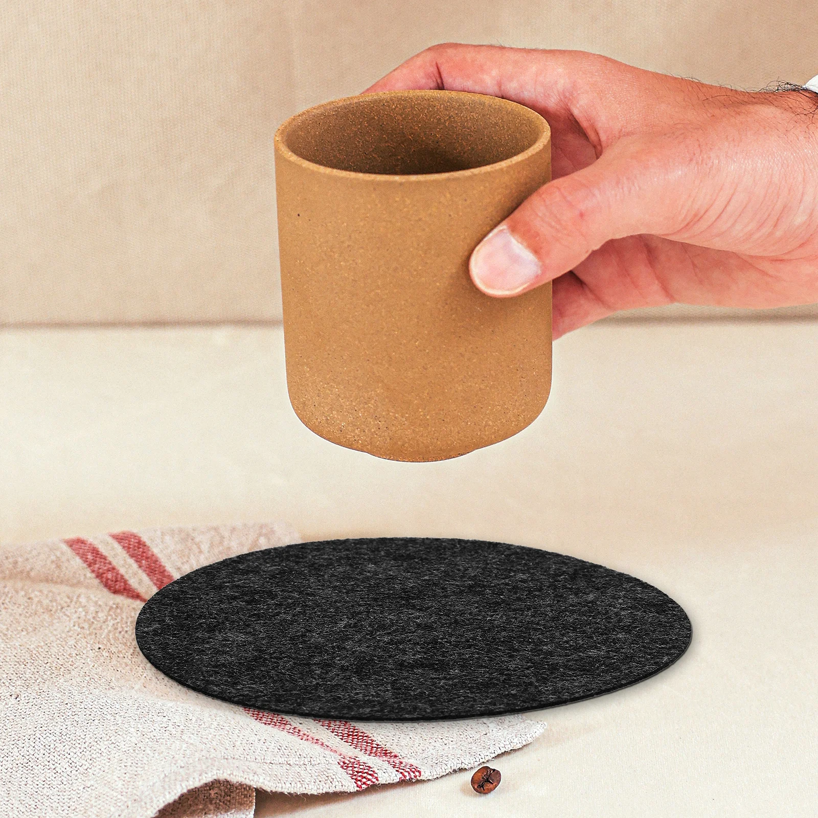 

12pcs Felt Plate Separators Insulation Pad Dining Pan Pads Storage Dividers Dish Protectors Tableware Protection Anti Slip Pot