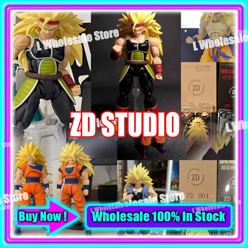 

ZD Studio Dragon Ball Super Saiyan 3 Son Goku Vegito Bardock Gogeta Gotenks Head Accessories Anime Action Figure Toys Gifts