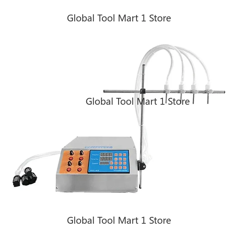 

Semi Automatic 4-head Diaphragm Pump Filling Machine Essence Oil Water Beverage Liquid Bottle Filling Machine