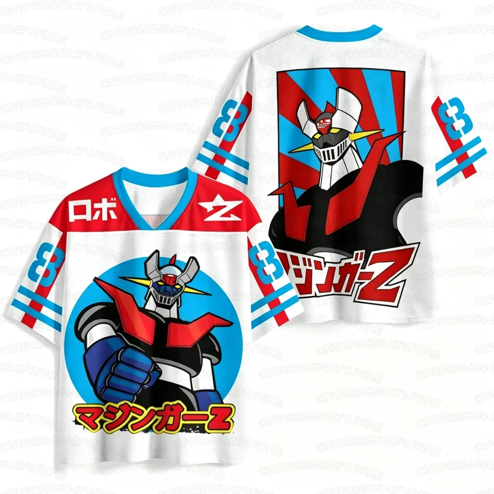 2026 Sommer Herren Damen Anime Mazinger Grendizer Trikot Sommer Fußball T-Shirt Freizeit-Sport-T-Shirt Oberteil – Detail 7