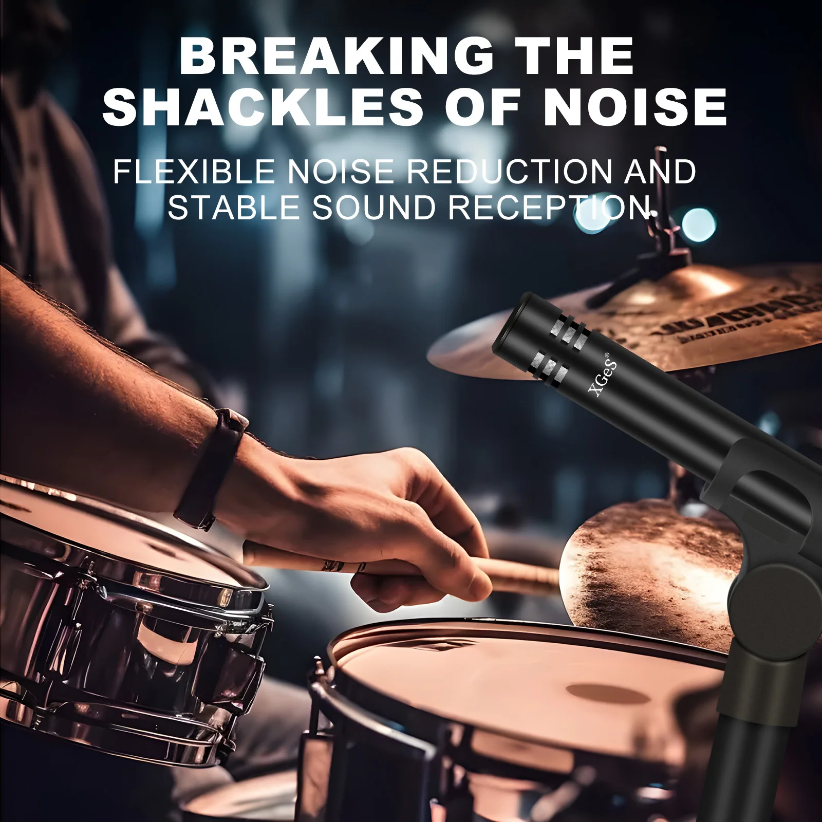 48V Wired Microphone Professional Studio Condenser Mic for Singing Recording Podcasting Live Streaming