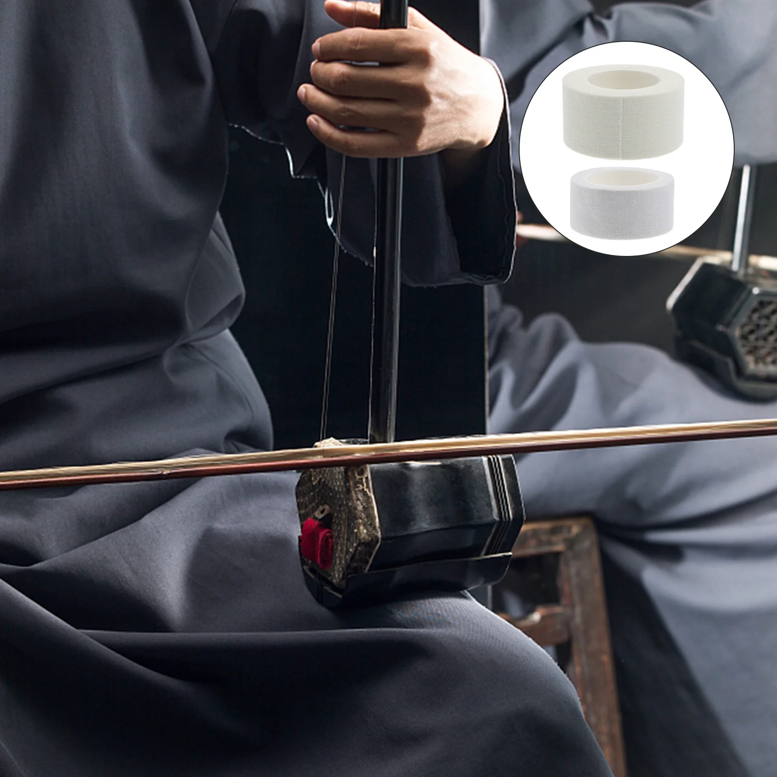 4 Buah Stiker Pelindung Erhu Bantalan Pelindung Bantalan Kapas Alas Anti Benturan Putih untuk