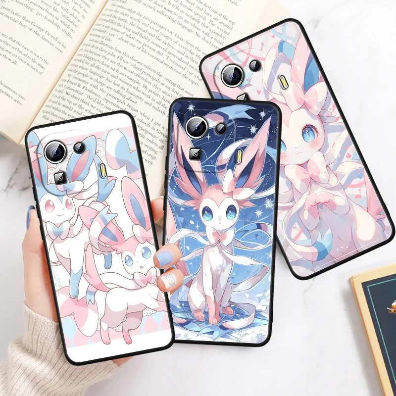 P-Pokemon Fairy Ibrahimon Cute For Xiaomi Mi 14 13T 13 12T 12 11T 11i 11 10T 10 Pro Lite Ultra 5G Black TPU Phone Case