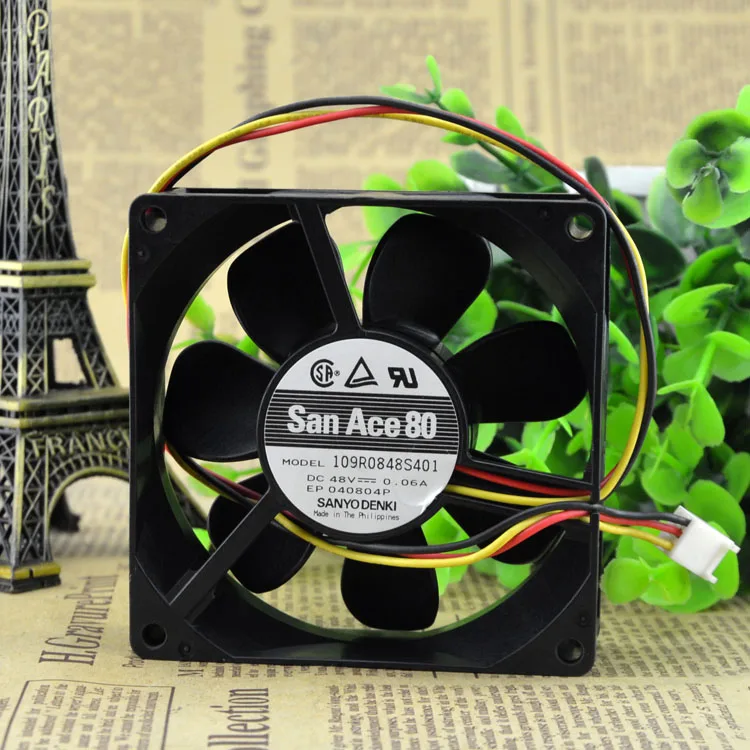 NEW ORIGINAL 109R0848S401 48V 0.06A 8025 80*80*25mm 8cm COOLING FAN
