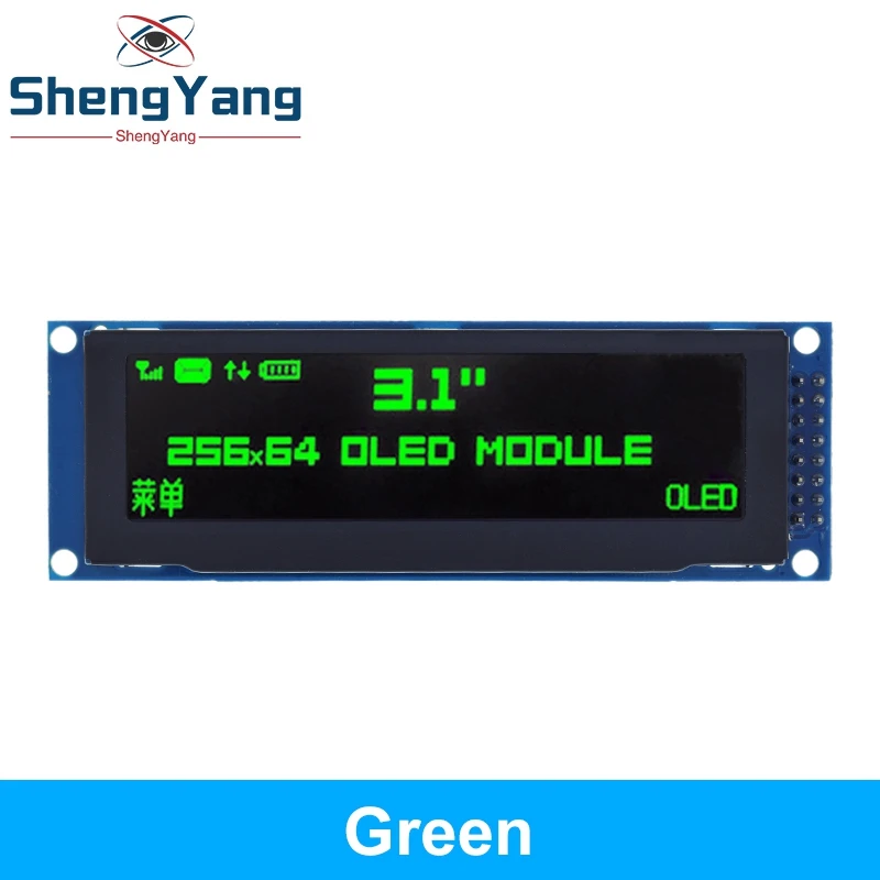 Imagem -05 - Exibição Gráfica Oled Real Tzt Módulo Lcd Tela Lcm Suporte a Controlador Spi Ssd1322 3.12 256x64 25664 Pontos