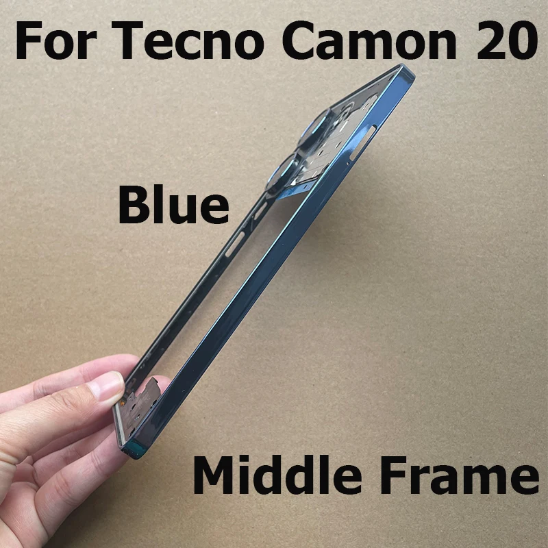 Middle Frame For Tecno Camon 20 Front Back Frame Plate Housing Front Bezel Faceplate LCD Supporting