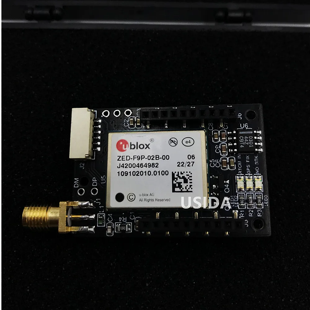 1PCS ZED-F9P-02B GNSS RTK differential high precision centimeter-level GPS module board GNSS Beidou UAV mapping f9p board