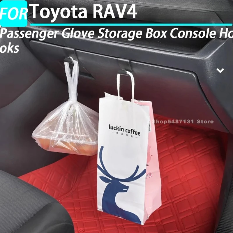 

Ящик для хранения пассажирских перчаток, консольные крючки для Toyota RAV4, аксессуары для интерьера 2020 2021 2022 2023 2024 2025