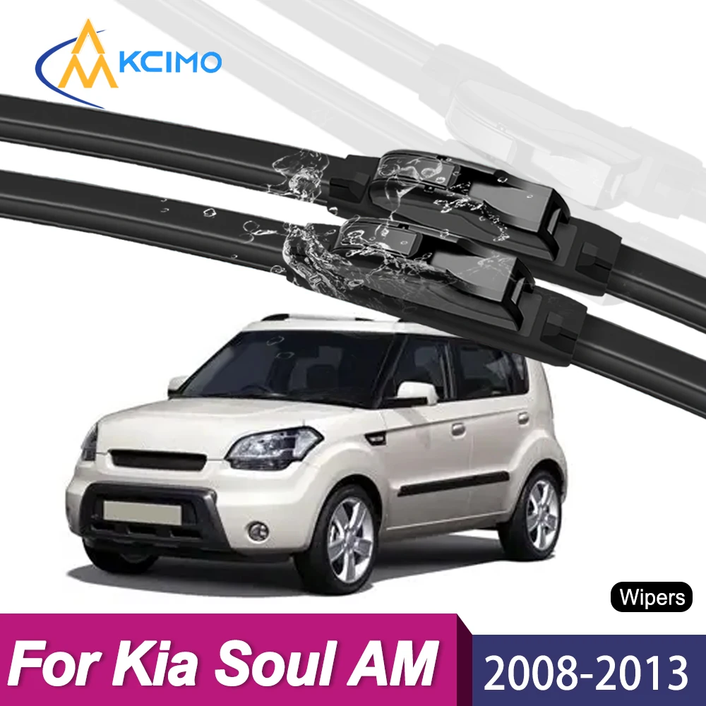 

High Quality Natural Rubber Front Wiper Set Compatible For Kia Soul AM 2008-2013 Car Windshield Wipers Parts