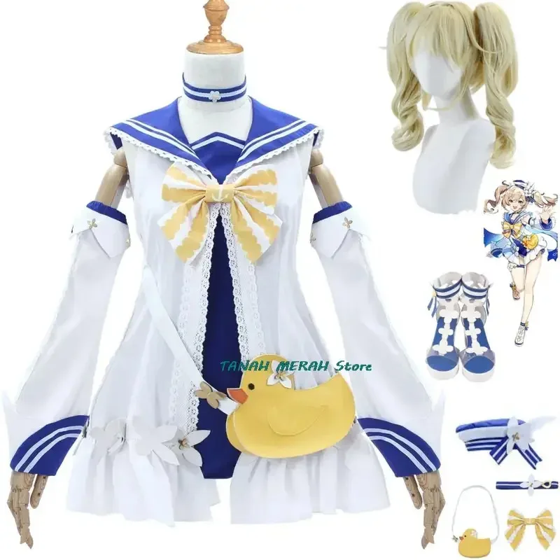 

Anime Game Genshin Impact Barbara Gunnhildr Cosplay Costume Shine Concerto Wig Swimsuit Shoe Woman Sexy Summer Day Party Bikini