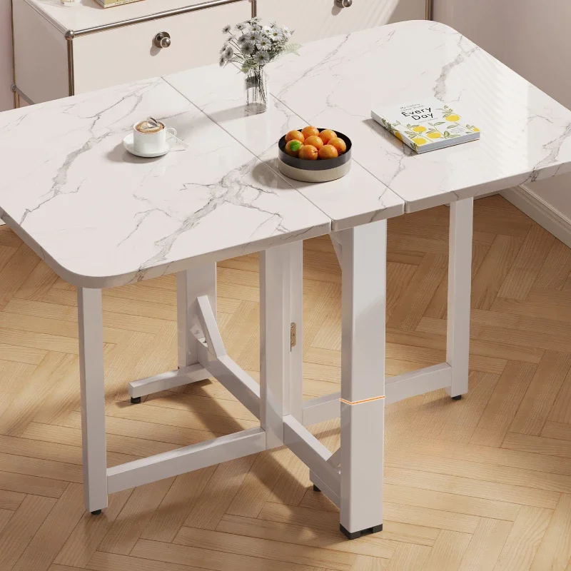 

Folding table, small household dining table, rental room modern installation-free multi-functional dining table and chairs
