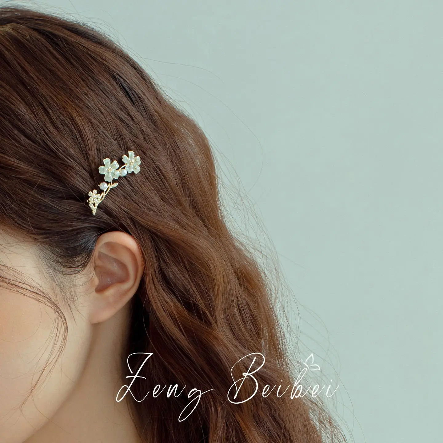 

Korean Flower Frog Hair Clip Pearl Handmade Elegant Womens Side Hair Clip Fairy Core Date Party Hair Accessories