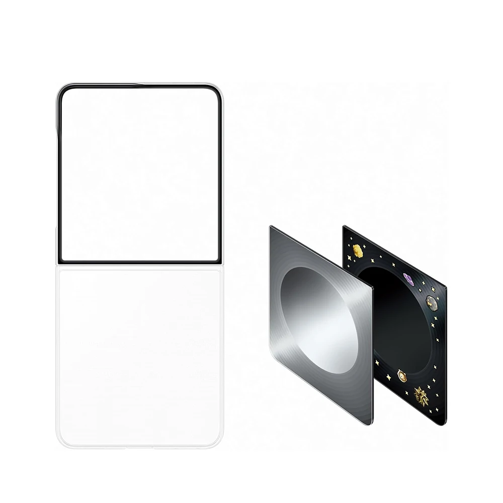 Original For Samsung Galaxy Z Flip8 Flipsuit Case Insert Cards LED Light Effects Smartphone Protective Case EF-FF776