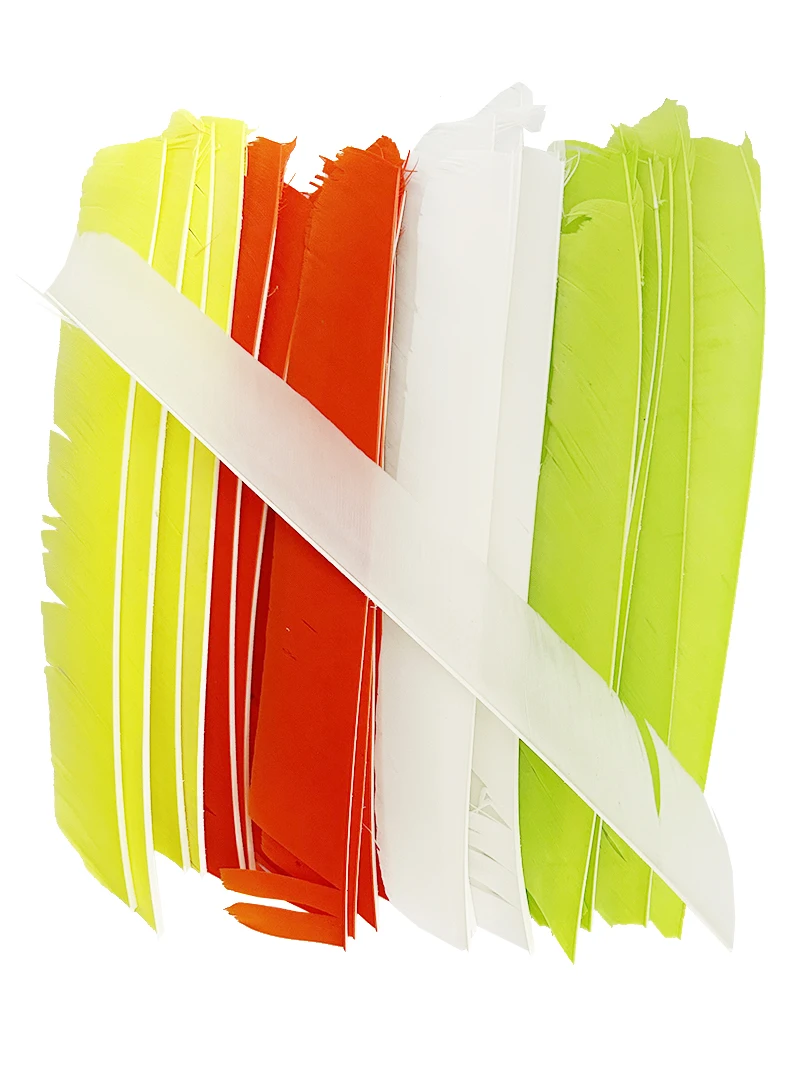 

25 шт., 7-10 дюймов, стрела из индейки, левое крыло, полноразмерные перья, без выреза, сделай сам, флю-флю, стрельба из лука, аксессуары для самостоятельного изготовления