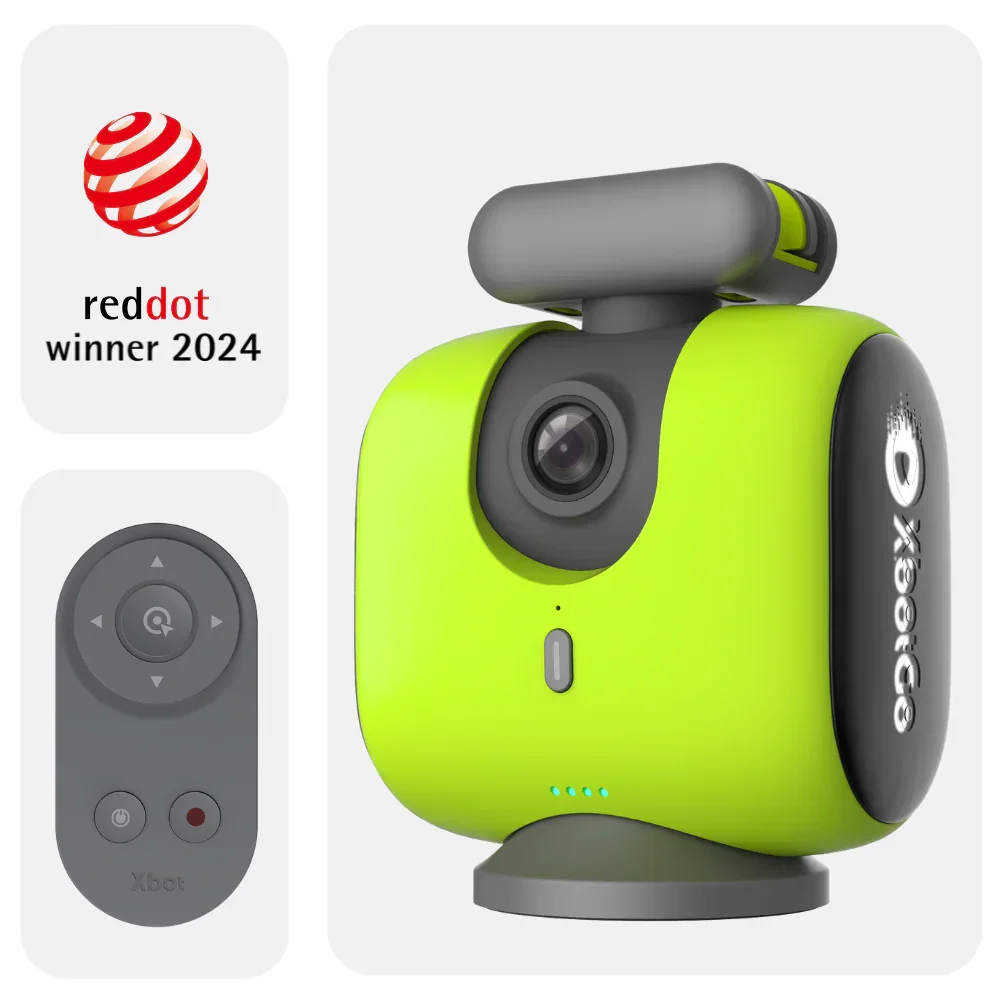 XbotGo Chameleon AI Auto Sportactiecamera - 4K 60FPS Voetbalcamera en basketbaltrackingcamera voor teamsporten, livestreaming, geen abonnement nodig, werkt met iOS & Android